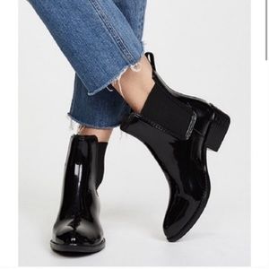 Jeffrey Campbell Stormy Chelsea Patent Leather Ankle Bootie Size 7
